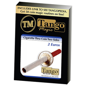 Cigarette Through 2 Euros (E0013) (Two Sided) - Trick