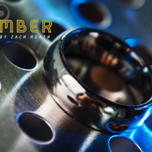 Ash and Ember Silver Curved Size 9 (2 Rings) by Zach Heath  - Trick