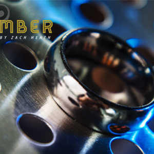 Ash and Ember Silver Curved Size 12 (2 Rings) by Zach Heath  - Trick