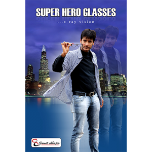 Super Hero Glasses (Blue) by Sumit Chhajer - Trick