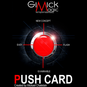 PUSH CARD (English) by Mickael Chatelain  - Trick