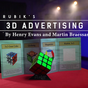 Rubik's Cube 3D Advertising (Gimmicks and Online Instructions) by Henry Evans and Martin Braessas - Trick