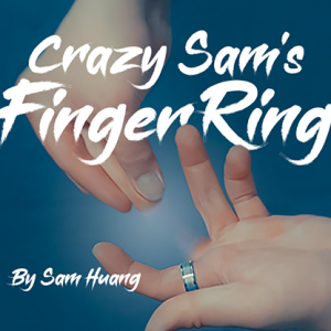 Hanson Chien Presents Crazy Sam's Finger Ring BLACK / MEDIUM (Gimmick and Online Instructions) by Sam Huang - Trick