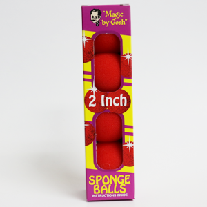 2 inch PRO Sponge Ball (Red) Box of 4 from Magic by Gosh