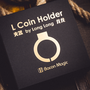 L Holder (Single Jumbo Coin 2.7"-3.2") by Long Long & Bacon Magic