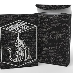 Schrodinger's Cat: Quantum Gilded Dead Black Playing Cards